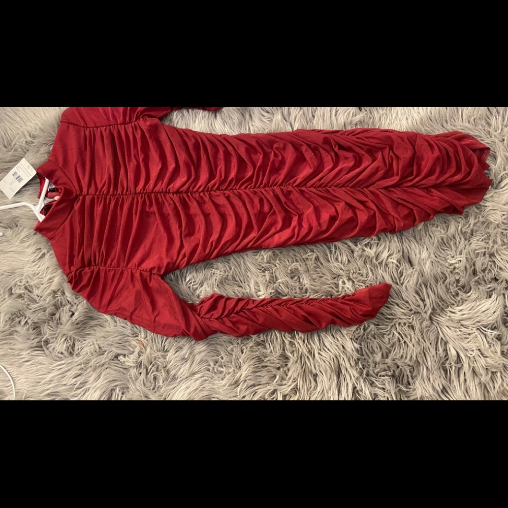 Long Sleeve| Red Dress